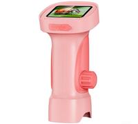 Microscopio digital de 2.4 pulgadas para inspección microscópica, aumento de 1000x, Full HD 1080P, iluminación LED 8 ajustables, USB-C (rosa)