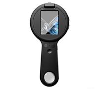 Microscopio digital de bolsillo de 2.4 pulgadas, pantalla IPS de 100-500X, aumento de mano, grabadora de video LED para niños y adultos, reparación de joyas, inspección de reparación de joyas