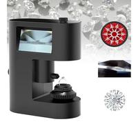 Microscopio digital de diamantes con luz LED para una identificación precisa de joyas, pantalla LCD, ideal para evaluación de piedras preciosas, fácil de usar