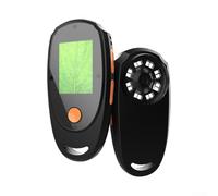 Microscopio digital de mano 500X 2MP con carga tipo C, pantalla IPS de 2 pulgadas e iluminación LED 8, alcance compacto para educación, fabricación e investigación (negro)