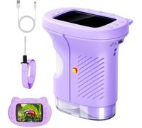 Microscopio digital de mano, aumento de 1000X, pantalla 4K de 2.4 pulgadas, mini bolsillo portátil, para educación científica y escuela en casa