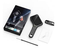 Microscopio digital de mano profesional con luz LED para aplicaciones de laboratorio de joyería y aula, ángulos de visión de 178°, lupa digital portátil para evaluación de joyas