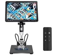 Microscopio digital DM12 de 10.1 pulgadas, pantalla IPS, 24 MP, cámara 2000X 1080P HD, industrial, USB, LCD, microscopio electrónico, endoscopio USB, monocular para reparación
