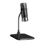 Microscopio digital electrónico portátil HD para teléfono móvil 1000X, lupa de mantenimiento industrial, video F210 con soporte de tubo de serpiente
