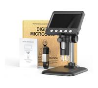 Microscopio digital ergonómico de 4.3 pulgadas, resolución 1080P, microscopio 1000X para reparación técnica, uso en laboratorio, microscopio portátil para soldadura electrónica