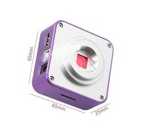 Microscopio Digital Full HD de 51MP, 1080P, Lente de Montaje en C 180X, USB, cámara de vídeo electrónica Industrial for reparación de teléfonos Claro y Suave(Camera and Lens)