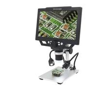 Microscopio digital HD de 9 pulgadas para reparación de soldadura, aumento 1600X, microscopio electrónico digital con iluminación LED