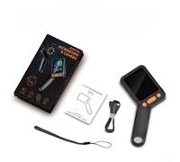 Microscopio digital HM028B con pantalla IPS de 2,8 pulgadas, enfoque deslizante y 8 luces LED, USB-C 3 en 1 para pruebas de joyería y biología, color negro