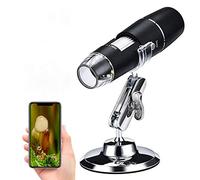Microscopio Digital inalámbrico, XVZ Microscopio WiFi 50x a 1000x Microscopio Digital, Mini microscopio portátil con 8 Luces LED, Compatible con iPhone Android, iPad