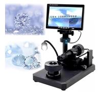 Microscopio Digital LCD 7 Pulgadas, Visor Digital Diamante, Aumento 30-110x, Microscopio BiolóGico con Luz LED Relleno Y Distancia Enfoque 20mm para Visor De Diamantes