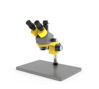 Microscopio Digital, Microscopio Estéreo Trinocular De Plataforma Grande, 7-45 Veces, Zoom Continuo, Inspección Industrial Reparación Teléfonos Móviles