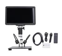 Microscopio digital Pantalla HD IPS de 10,1 pulgadas Microscopio biológico electrónico industrial para adultos Soldadura de monedas Cámara de aumento de vídeo Columna de detalle