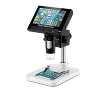 Microscopio Digital, Pantalla LCD De 4,3 ", Scopio Electrónico Digital USB, Registro Endoscopio, 1000X, 2 Megapíxeles con Soporte 8 LED For Soldadura Reparación(PC Bracket)