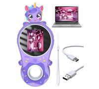 Microscopio Digital para niños, Microscopio Portátil OUTACT, Microscopio de Bolsillo con 8 Leds, Mini Microscopio 500x, Bonita Carcasa de Silicona Ecológica, Microscopio Infantil con Función Vídeo