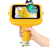 Microscopio Digital para niños, SKYBASIC Zoom de 1000x, minicámara con Pantalla de 3 Pulgadas,Un Juguete de Regalo de cumpleaños Ideal para niños y niñas de 6 a 12 años (Amarillo)