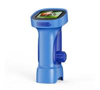 Microscopio digital portátil 4K para inspección de primer plano: zoom de 1000x, pantalla IPS de 2.4, iluminación LED incorporada, enfoque manual, almacenamiento integrado (395 azul)