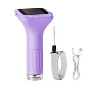 Microscopio digital portátil | Juguete científico 1000X - Lupa de bolsillo para exteriores, para jóvenes aprendices y exploradores Actividades educativas en familia y vacaciones, morado, Se référer au