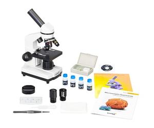 Microscopio Digital Portátil Levenhuk Rainbow D2L 0,3 M con Cámara, Software y Kit de Experimentos (Edición en Español)