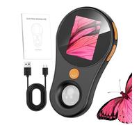 Microscopio digital portátil - Lupa digital 13,2 x 8,2 x 3,7 cm | Lupa portátil con luz | Pantalla recargable a color IPS de 2,0 pulgadas, 200w, aumento 500X, adecuado para