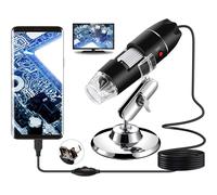 Microscopio digital portátil para la exploración de microcosas, luces LED ajustables con función de captura, registro y medición para fines