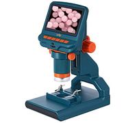Microscopio Digital Portátil para Niños Levenhuk LabZZ DM200 con Pantalla LCD, Mando A Distancia y Muestras Preparadas En El Kit: Haga Que La Ciencia Sea Divertida