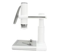 Microscopio Digital WiFi, HD 1080P 50 a 1000X Aumento Inalámbrico USB Portátil Microscopio de Bolsillo Cámara con 8 LED Soporte de Metal Ajustable y Bolsa de Transporte (Blanco)