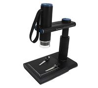 Microscopio Digital WiFi, Microscopio Digital de Aumento 50-1000X Batería de Larga Duración HD 2MP 5V 1A con Soporte para PC para Pruebas Textiles (Negro)