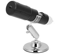 Microscopio Digital WiFi Microscopio Electrónico Lupa Endoscopio Microscopio 50-1000X Conexión WiFi USB Recargable 8 LED Base Giratoria de 360 ° para Control de la Piel