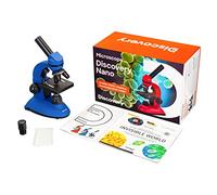 Microscopio Educativo Discovery Nano Gravity para Niños y Principiantes con Vistoso Libro En Español, Azul