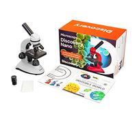 Microscopio Educativo Discovery Nano Polar para Niños y Principiantes con Vistoso Libro En Español, Blanco
