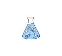 Microscopio esmalte Pin frasco taza de café broche solapa insignia para mochila sombrero bolsas científico ciencia maestro regalo durabilidad y atracción