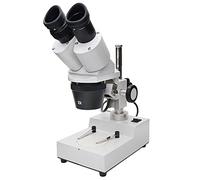 Microscopio estéreo binocular, microscopio estéreo industrial, iluminación LED, herramienta de reparación de soldadura PCB para teléfono móvil (color: blanco, tamaño: 20X 30X 40X) (Blanco 20X y 40X)