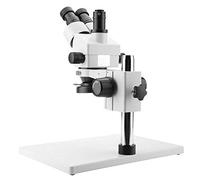Microscopio Estéreo de Zoom Continuo con Aumento de 3.5X-90X, Lente de Zoom de 0.7X-4.5X, Microscopio Estereoscópico Trinocular, con Ocular WF10X / 20 mm, Distancia de Trabajo Efectiva de 30-165 mm