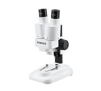 Microscopio estéreo iluminado industrial para inspección de PCB, color blanco