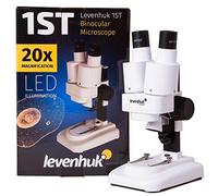 Microscopio Estereoscópico Levenhuk 1ST para Niños para Observar la Estructura de Piedras, Monedas y Otros Objetos