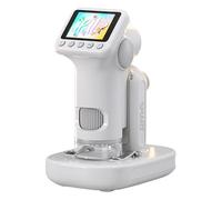 Microscopio Fora niños, ampliación de 100-1600X, cámara portátil de Mano, Lupa de Mano educativa, Kit científico Ideal Fora niños de 3 a 12 años, Regalo Escolar