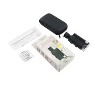 Microscopio gemológico portátil 200x-240x Zoom con la luz ULTRAVIOLETA para la inspección de la joyería, ABS compacto 10×2.5×5 cm