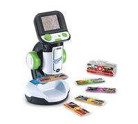 Microscopio Genius XL Vtech 80-616105, blanco/verde/negro, VERSIÓN FR