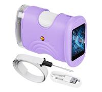 Microscopio Infantil - Juguete Educativo Recargable 1000X | Microscopio Digital Portátil | Pantalla IPS 2 Pulgadas, 8 LED, Enfoque Manual, Herramienta Científica Móvil