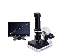 Microscopio Microscopio, 880 Color 9-Pulgada LCD Pantalla LCD electrónica HD Microscopio Digital Biológico LED Laboratorio Monocular (Color : 9 Inch LCD Screen)