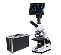 Microscopio, Microscopio Binocular biológico HD LCD de 7 Pulgadas, 1500X, Laboratorio Profesional, Zoom de Esperma, USB, Ocular Digital electrónico de 5MP, Tipo TV
