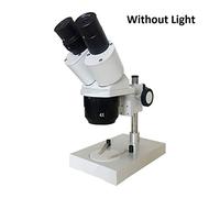 Microscopio Microscopio Binocular, microscopio Industrial Iluminado 10x-20x-30x-40x con Ocular WF10X (Color : Without Light, Magnification : 10X and 30X)