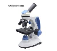 Microscopio Microscopio Biológico, Microscopio Digital LED 40x-2000x 2.0MP Cámara USB 100 PCS Microscopio Preparado Diapositivas (Color : Only Microscope)