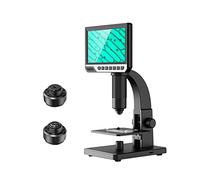 Microscopio Microscopio Digital 2000X Lente Dual, USB Microscopio electrónico de cámara de Video, 7" HD 12MP LCD