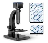 Microscopio, Microscopio Digital de Alta Potencia 2000X con WiFi HD for PC con Soporte de sujeción, Lupa for niños en Edad Escolar y científica.