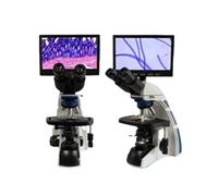 microscopio, Microscopio, Laboratorio Compuesto Trinocular Zoom Biológico HD + LCD De 10,1 Pulgadas + Portátil Electrónico Digital para Adultos(10.1-Inch Display)