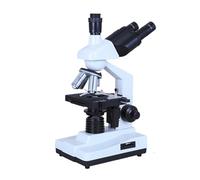 Microscopio Microscopio trinocular Compuesto Profesional con Platina mecánica de Dos Capas, for Laboratorio Escolar. Microscope