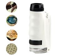 Microscopio Mini - 60X-120X Aumento Juguete De Experimento Científico,Microscopio para Niños con Luz LED - para Niños Laboratorio Escolar Aprendizaje Stem Experimentos Descubrimiento Regalos