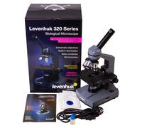 Microscopio monocular biológico levenhuk 320 base