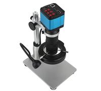 Microscopio Monocular de vídeo Digital HDMI 2K, Conjunto de cámara Digital 130X, Montaje en C, luz LED for soldar, Herramientas de reparación de teléfonos móviles(A B C D)